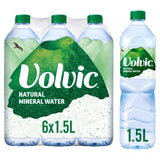 Volvic still mineral water (British brand)