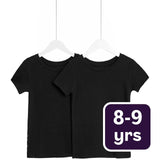 M&S Heatgen unisex black thermal tops 8-9 years, imported from the UK