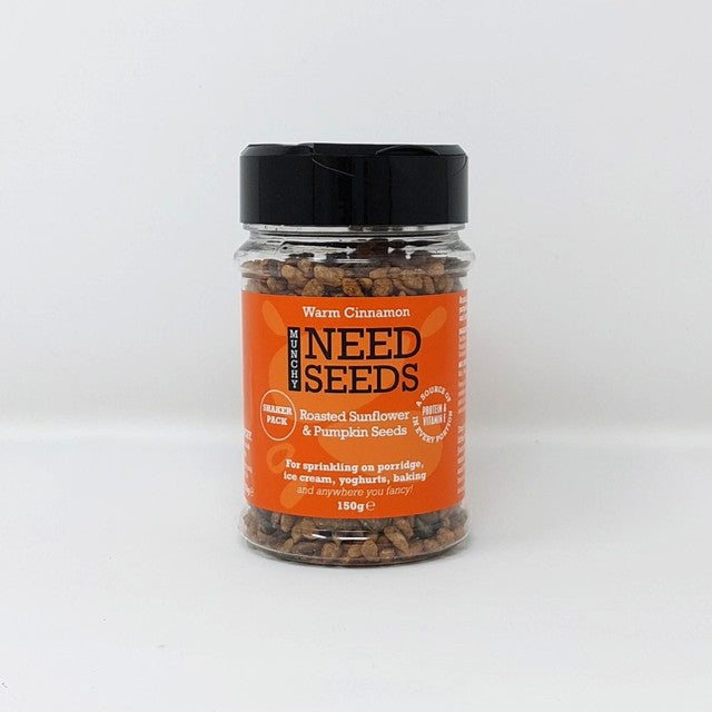 Munchy Seeds Cinnamon Shaker seed sprinkles 150g, imported from the UK