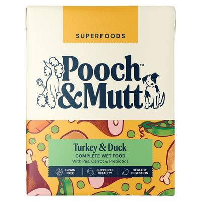 Pooch & Mutt Turkey & Duck Wet Dog Food 375g