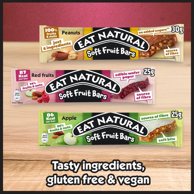 Eat Natural Peanut & Date soft fruit bars 4 x 30g - British product