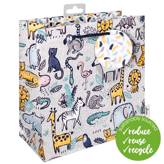 Deva Designs Safari Club medium gift bag (British brand)