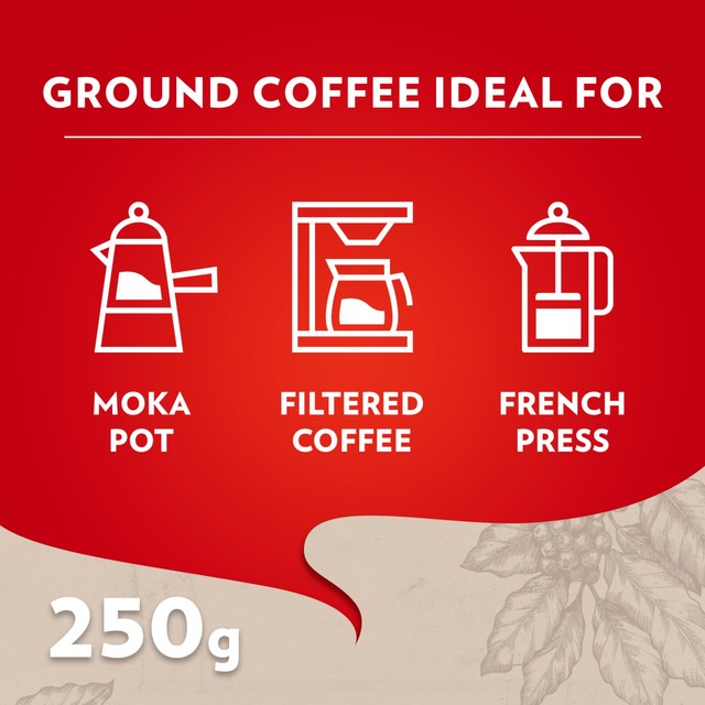 Lavazza Qualita Rossa ground coffee 250g, UK version