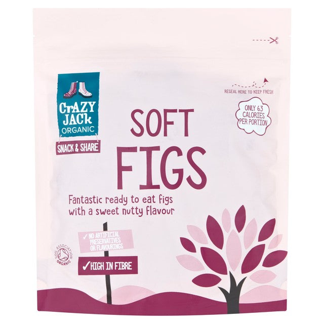 Crazy Jack Organic Soft Figs 200g - British product