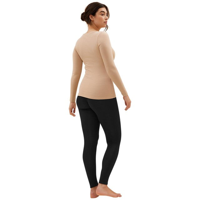 M&S Women's Heatgen Plus Thermal Brushed Leggings Size 12 Black, imported from the UK