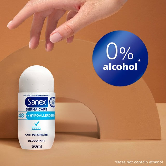 Sanex Derma Care hypoallergenic deodorant roll-on 50ml (British brand)