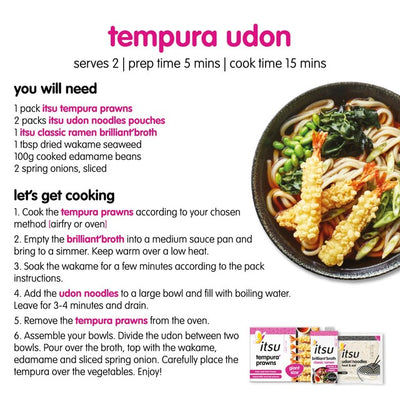 Itsu Udon Noodles Straight to Wok Japanese-Style Wheat Noodles 150g