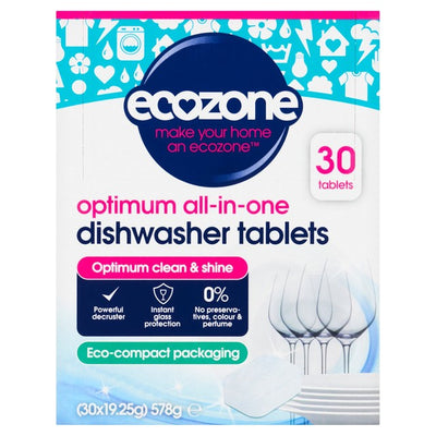 Ecozone Optimum All-in-One Dishwasher Tablets 30 Count