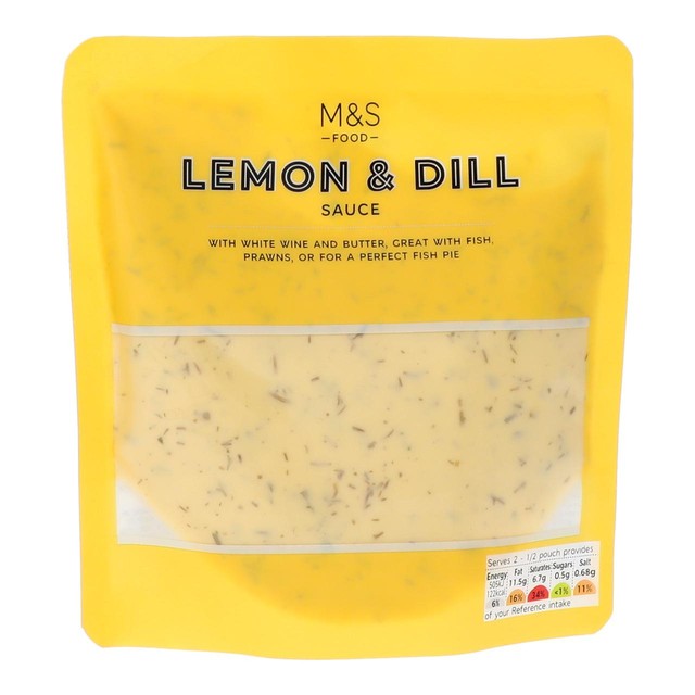 M&S lemon dill sauce 200g, imported from the UK