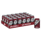 Dr Pepper sparkling soft drink 24 x 330ml cans - British product