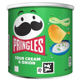 Pringles Sour Cream & Onion crisps 40g, imported from the UK