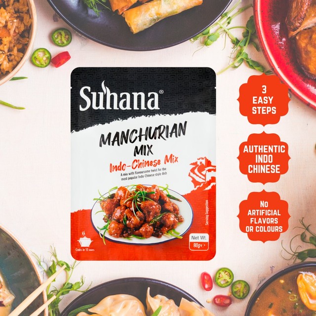 Suhana Manchurian Indo-Chinese spice mix 80g (British brand)