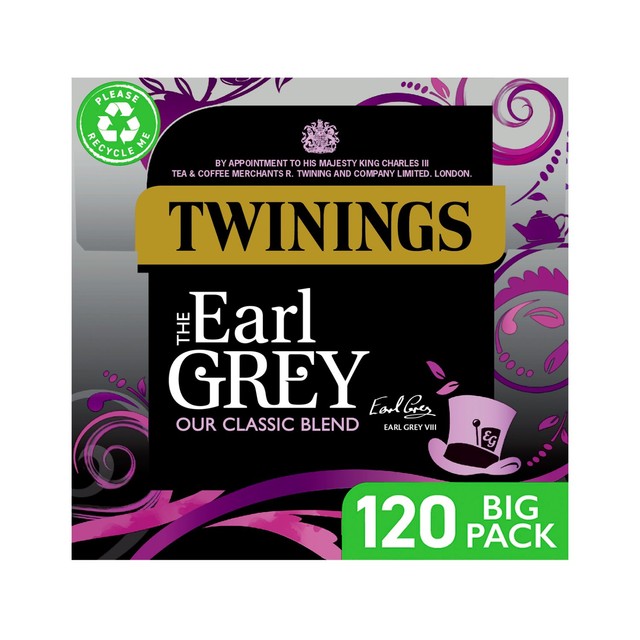 Twinings Earl Grey tea bags 120 count (British brand)