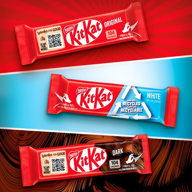 KitKat white chocolate 2 finger biscuit bar multipack, UK version