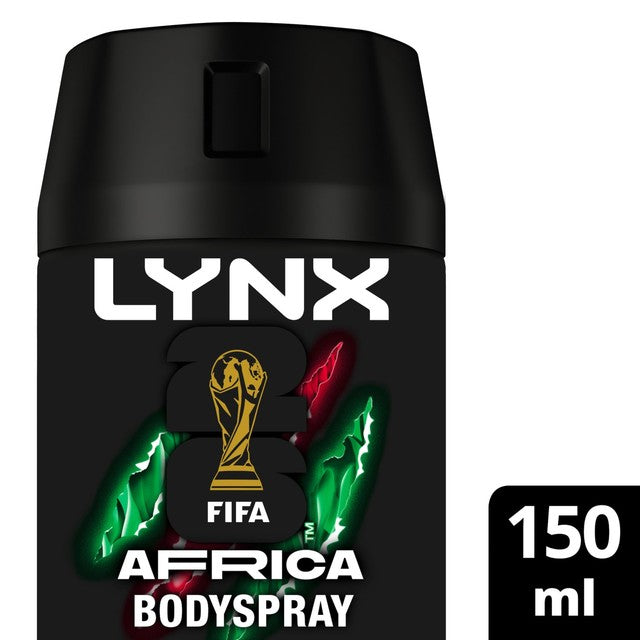 Lynx Africa deodorant body spray 150ml, UK version