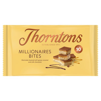 Thorntons Caramel Shortcake Bites Milk Chocolate Biscuit Bites 10 Pack 120g