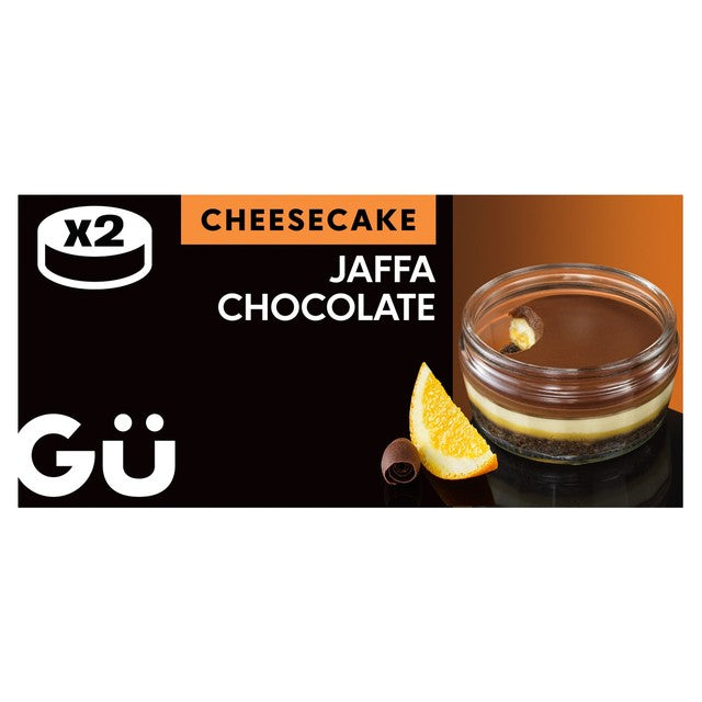 Gu Jaffa & chocolate cheesecake dessert 2 x 86g - British product