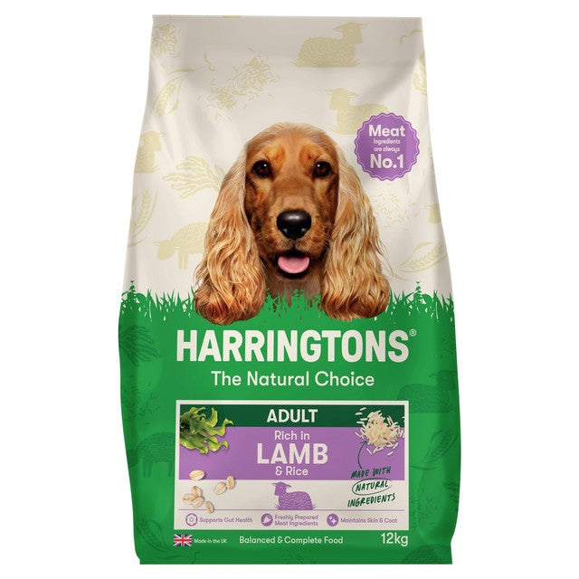 Harringtons dry dog food lamb and rice 12kg, UK version