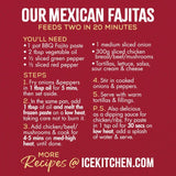 Ice Kitchen Mexican Smoky BBQ Fajita Paste 2 x 80g, UK version