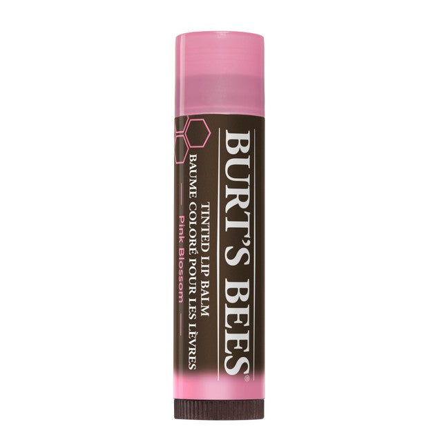 Burt's Bees Pink Blossom tinted lip balm 4.25g - British product