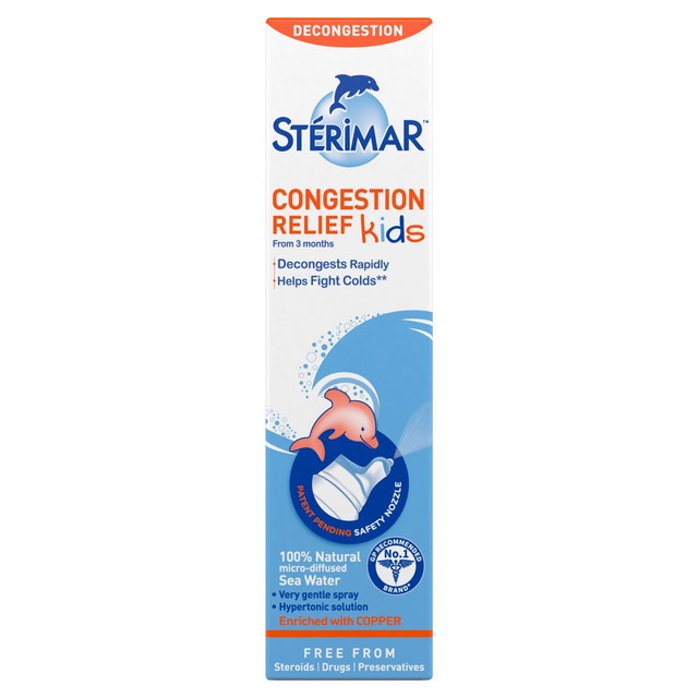 Sterimar Kids Congestion Relief nasal spray 50ml (British brand)