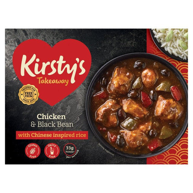 Kirstys Chicken in Black Bean Sauce ready meal 450g, UK version