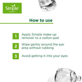 Simple eye makeup remover 125ml (British brand)