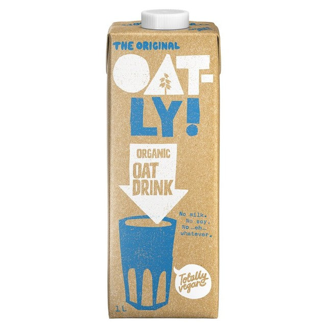 Oatly Organic Oat Drink Long Life 1L, imported from the UK