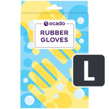 Ocado regular household rubber gloves large, imported from the UK