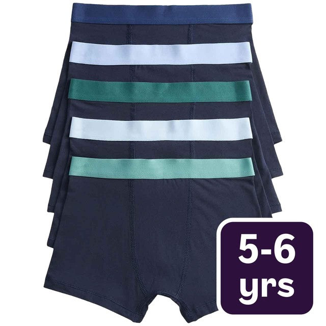 M&S boys Blue/Green and Black Mix trunks for 5-6 years, imported from the UK