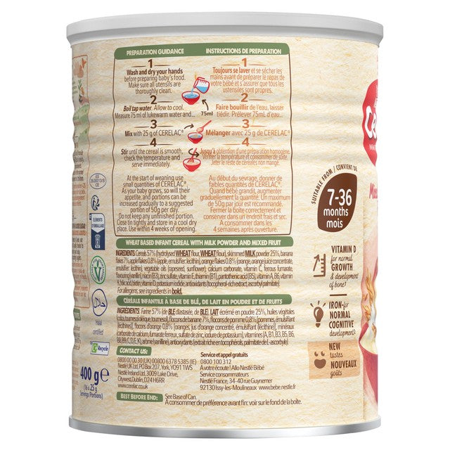 Cerelac Mixed Fruits & Wheat Infant Cereal with milk 7 months+