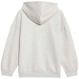 M&S girls cotton rich zip hoodie Grey Marl 9-10 years, imported from the UK