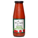 Mr Organic Italian Passata with Basil 690g, imported from the UK