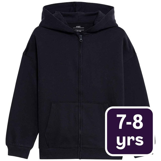 M&S hoodie Navy 7-8 Y, imported from the UK