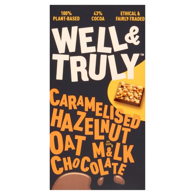 Well & Truly Oat Milk Chocolate Hazelnut 90g (British brand)