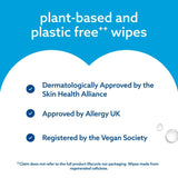 WaterWipes sensitive newborn plastic-free baby wipes 720 wipes (British brand)