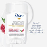 Dove pomegranate and lemon verbena anti-perspirant deodorant stick 45ml - British product
