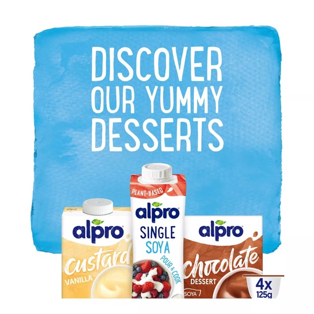 Alpro Chocolate Soya Dessert 4x125g - British product