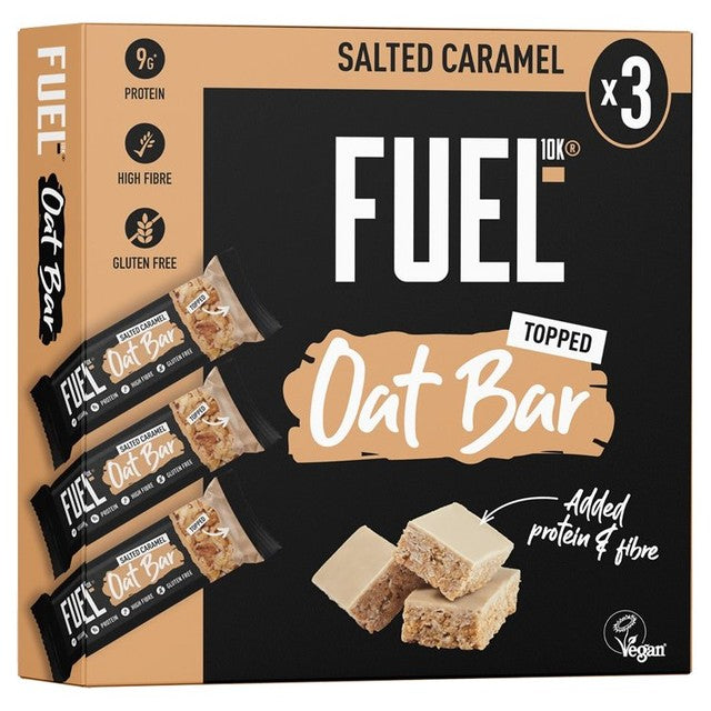 FUEL10K salted caramel protein cereal bars 3 x 45g - British product