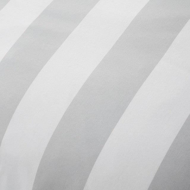 Catherine Lansfield Cove Stripe Silver Double Duvet Set - British product
