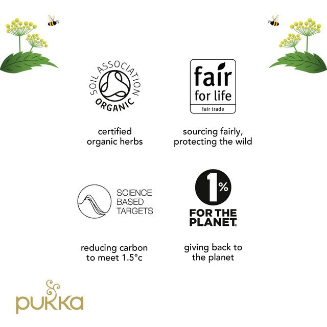 Pukka Herbal Tea Night Time Chamomile 20 Bags, imported from the UK