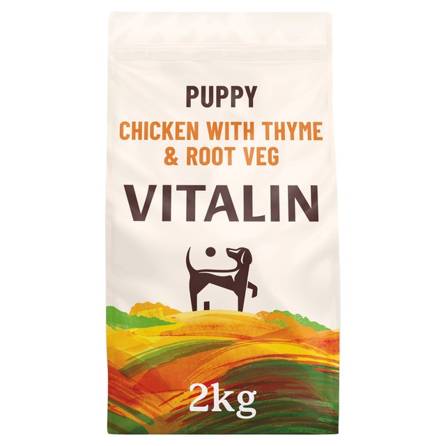Vitalin puppy dog food chicken with veg and thyme 2kg (British brand)