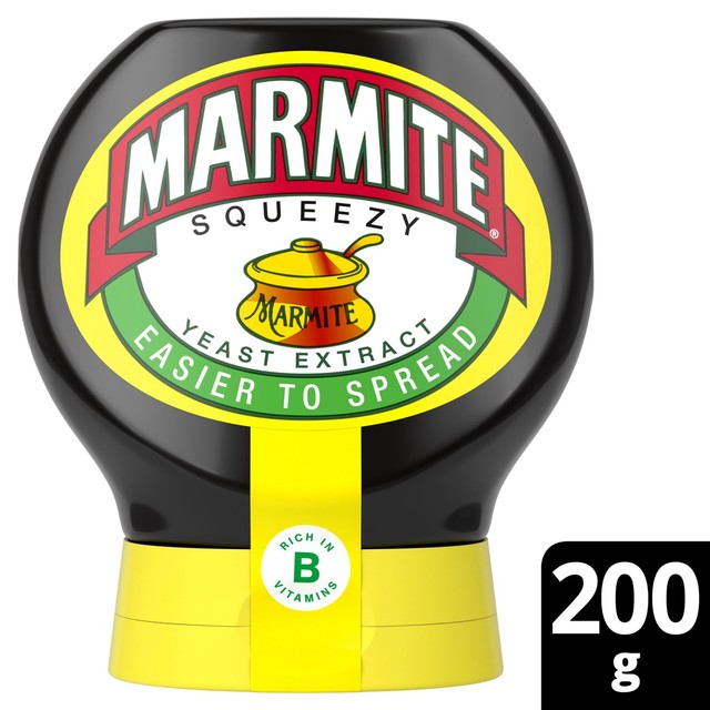 Marmite squeezy yeast extract spread 200g, imported from the UK