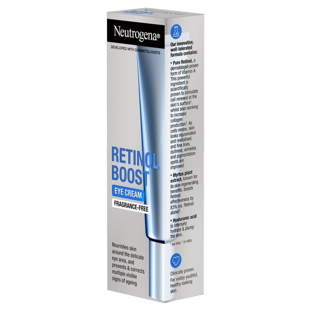 Neutrogena Retinol Boost eye cream 15ml, imported from the UK
