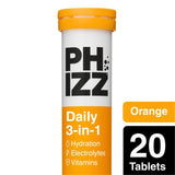 Phizz Orange Effervescent Tablets 20 Pack, imported from the UK