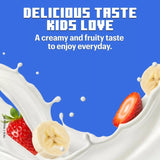 Actimel kids strawberry banana yoghurt drink 4 x 100g - British product