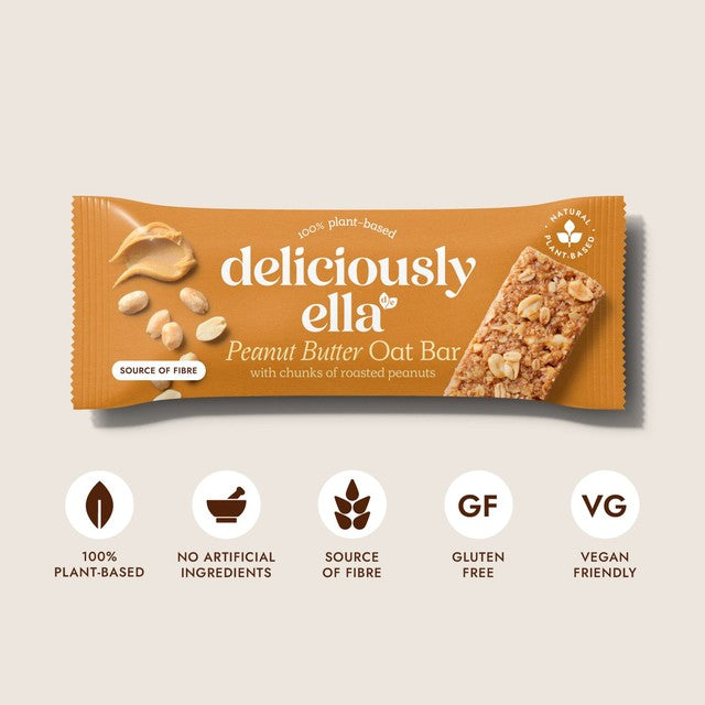 Deliciously Ella Peanut Butter Oat Bar multipack 3x50g - British product
