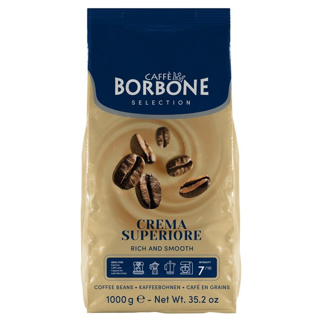 Caffe Borbone Crema Superiore Intensity 7 coffee beans 1kg - British product
