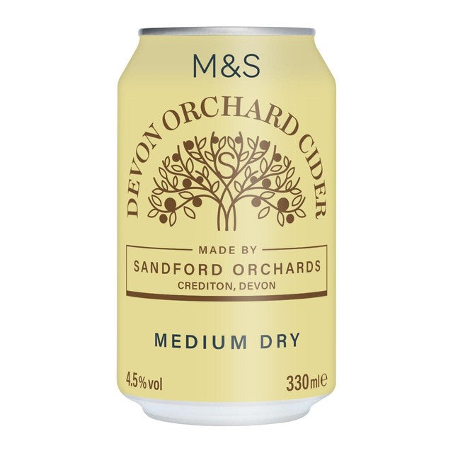 M&S Devon Orchard Cider 330ml, imported from the UK