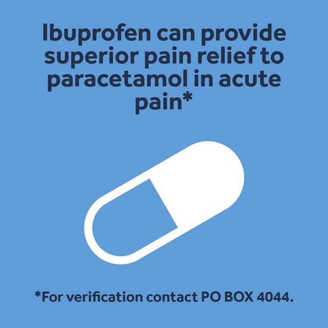 Nurofen Ibuprofen Capsules 16 pack, imported from the UK